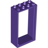 Lego rám dveří 2x4x6, tmavě fialová (4656624)